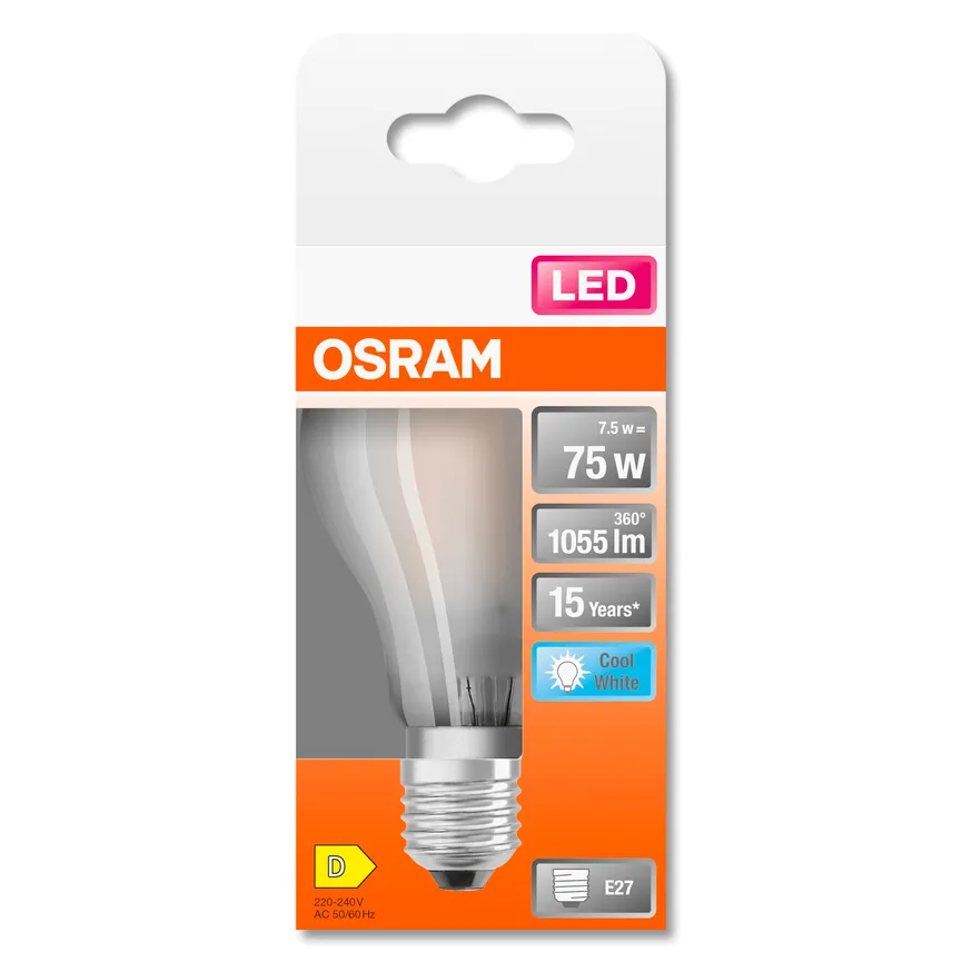 E27/7,5W LED Birne detail