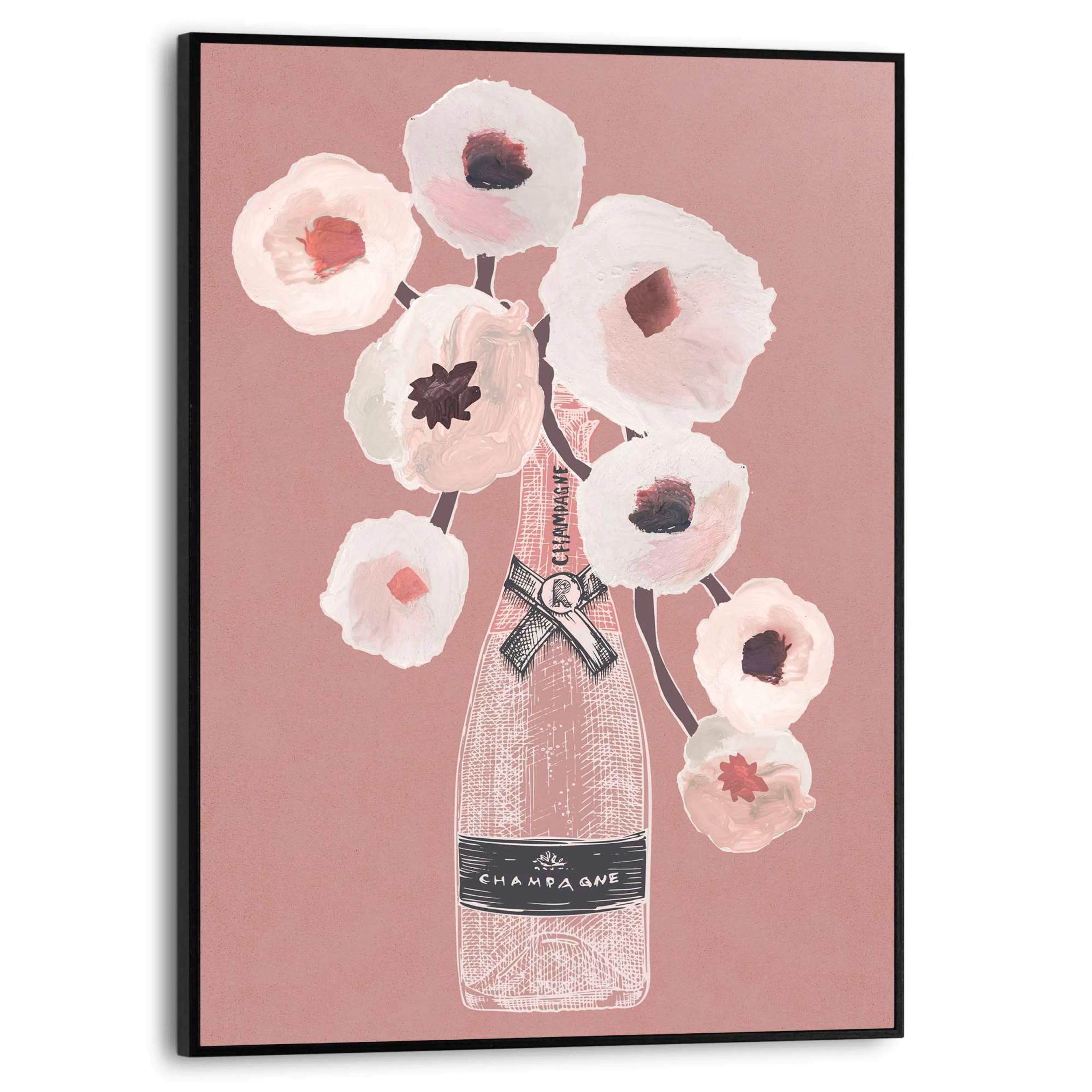 Wandbild 30 x 40 cm Champagne