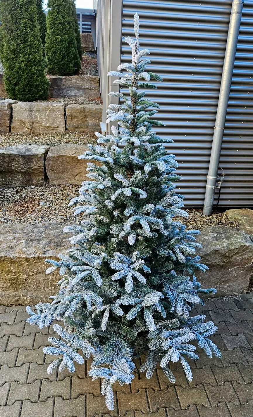 Tannenbaum L grün-weiß milieu