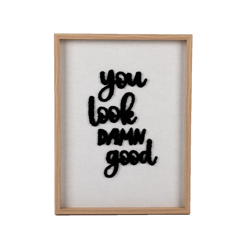 Bild gerahmt "look good" hauptaufnahme