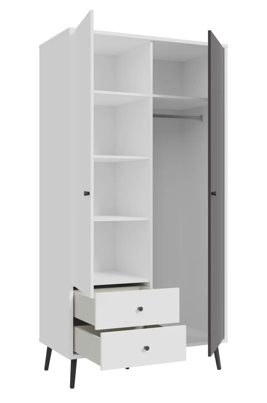 Kleiderschrank 2-trg. detail