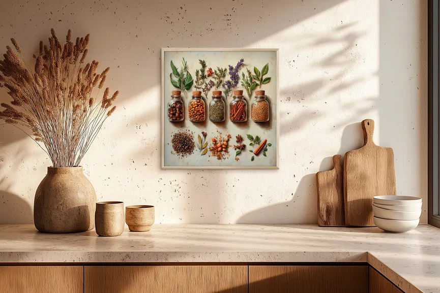 Wandbild "Vintage Herbs I" milieu