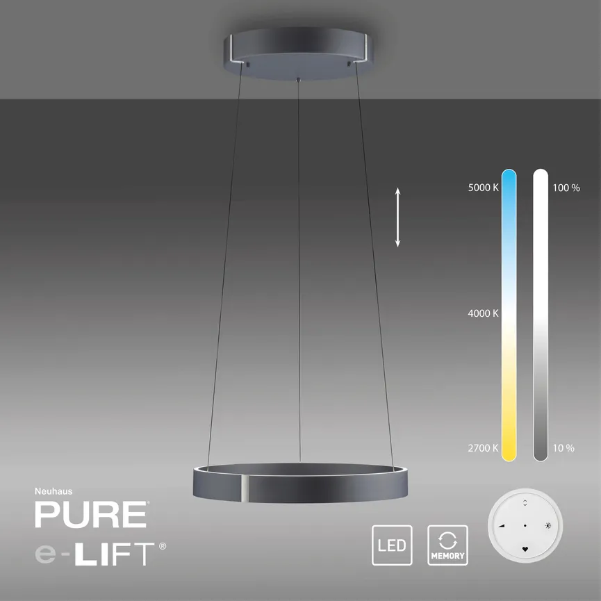Pendelleuchte "PURE-E-Clipse" detail