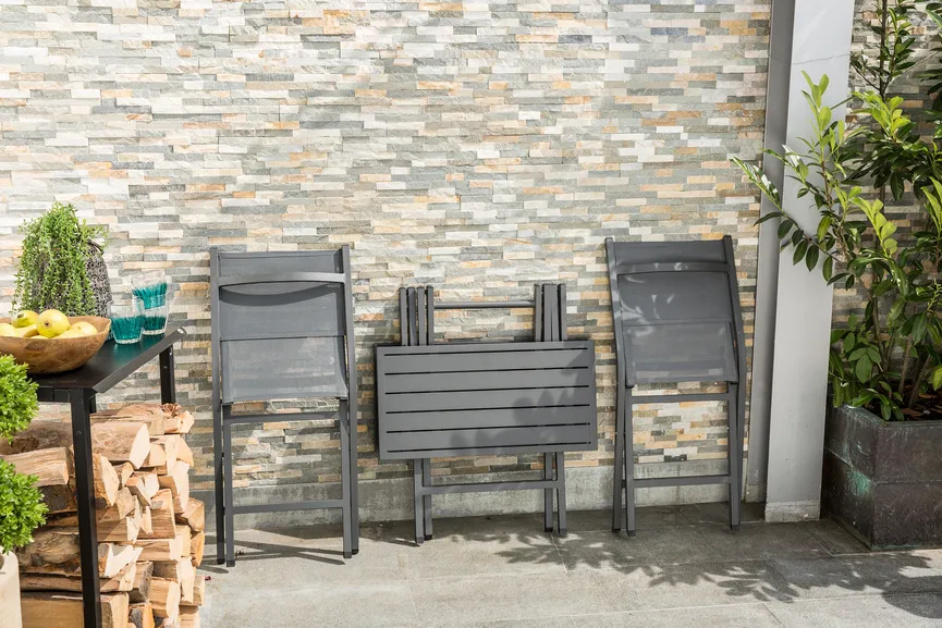 Balkonset Anthrazit detail