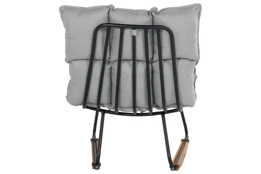 Schaukelstuhl mittelgrau detail