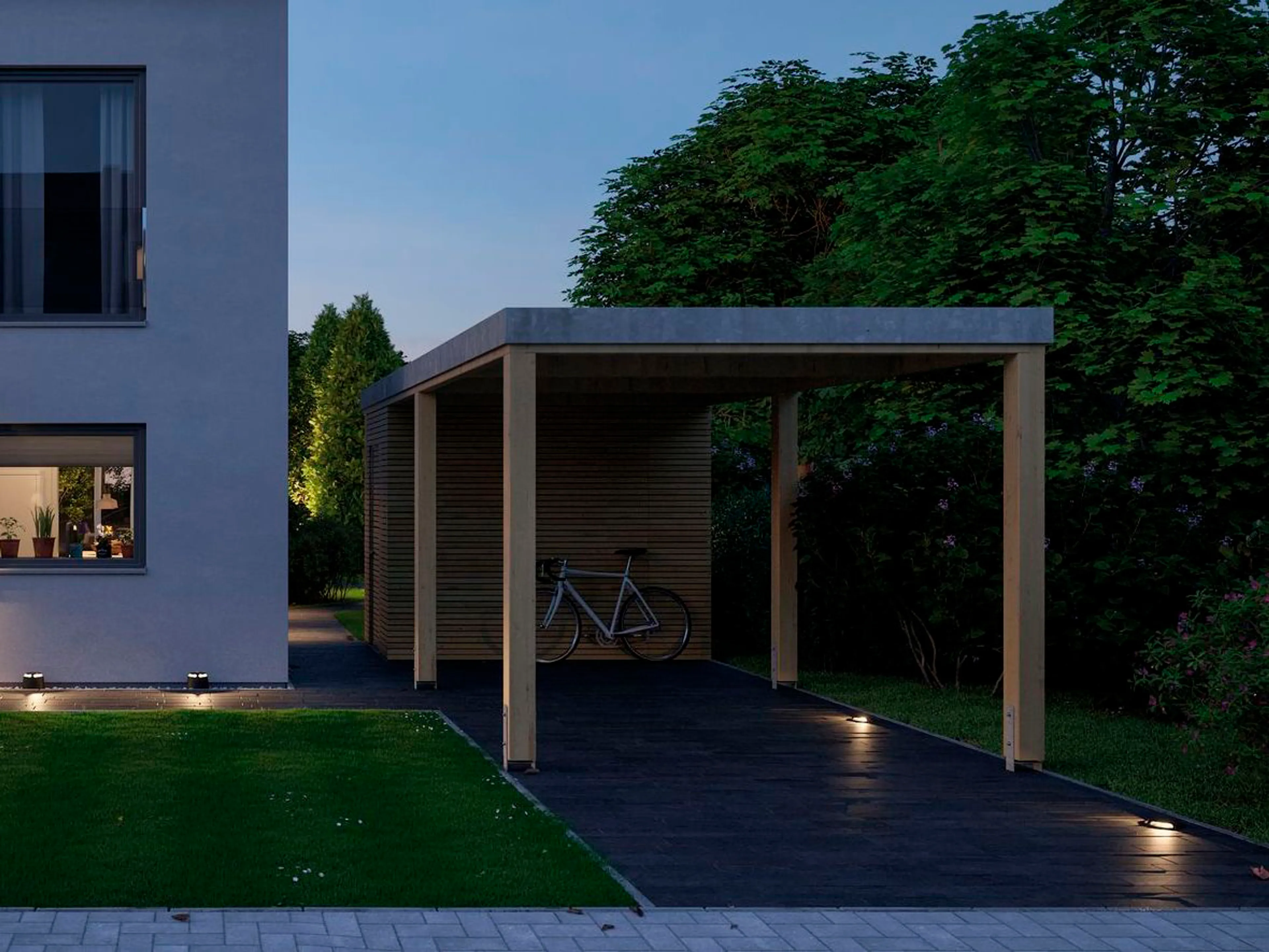 LED-Bodenaufbauleuchte Plug&Shine