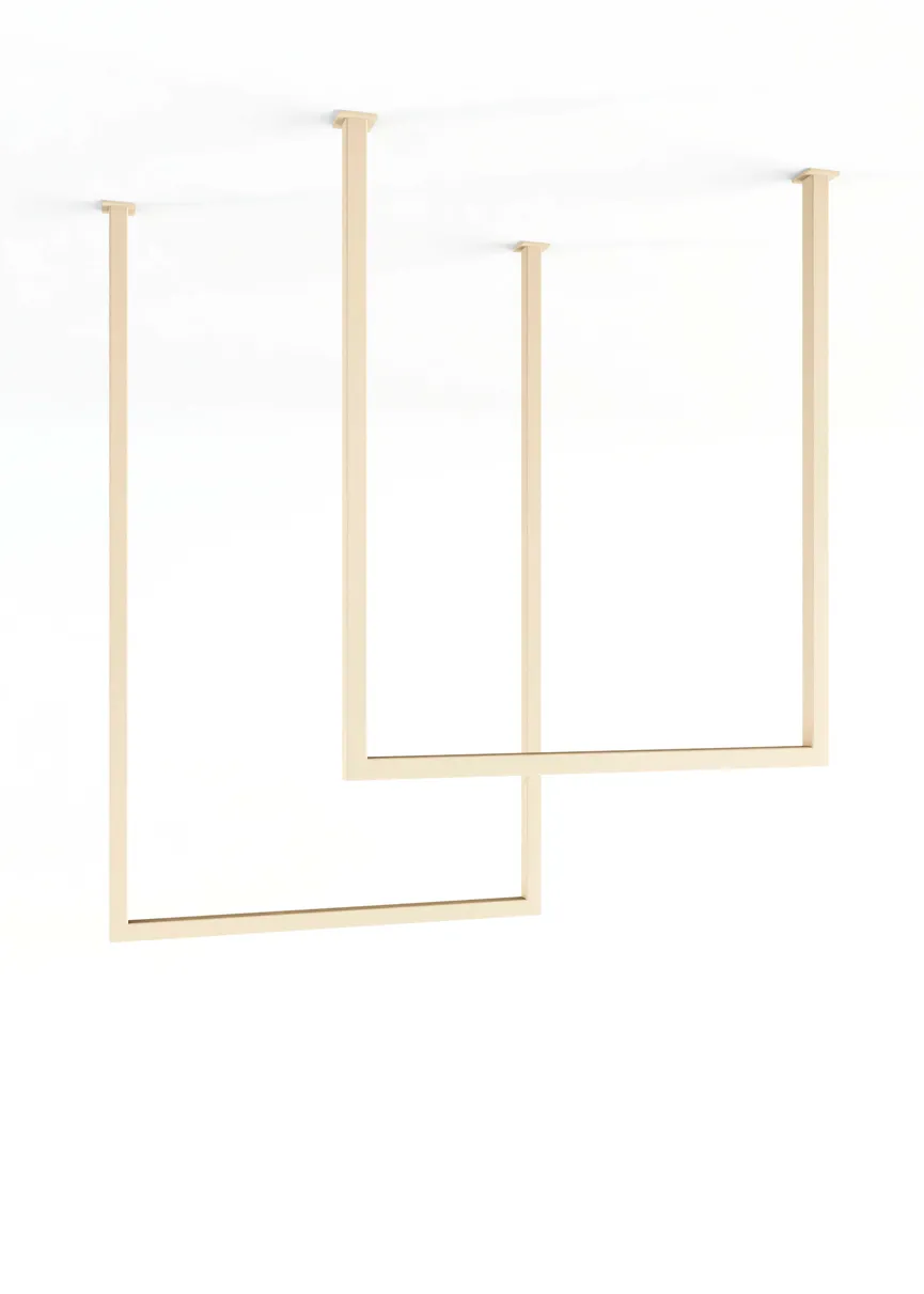 Handtuchhalter Set Eckig detail