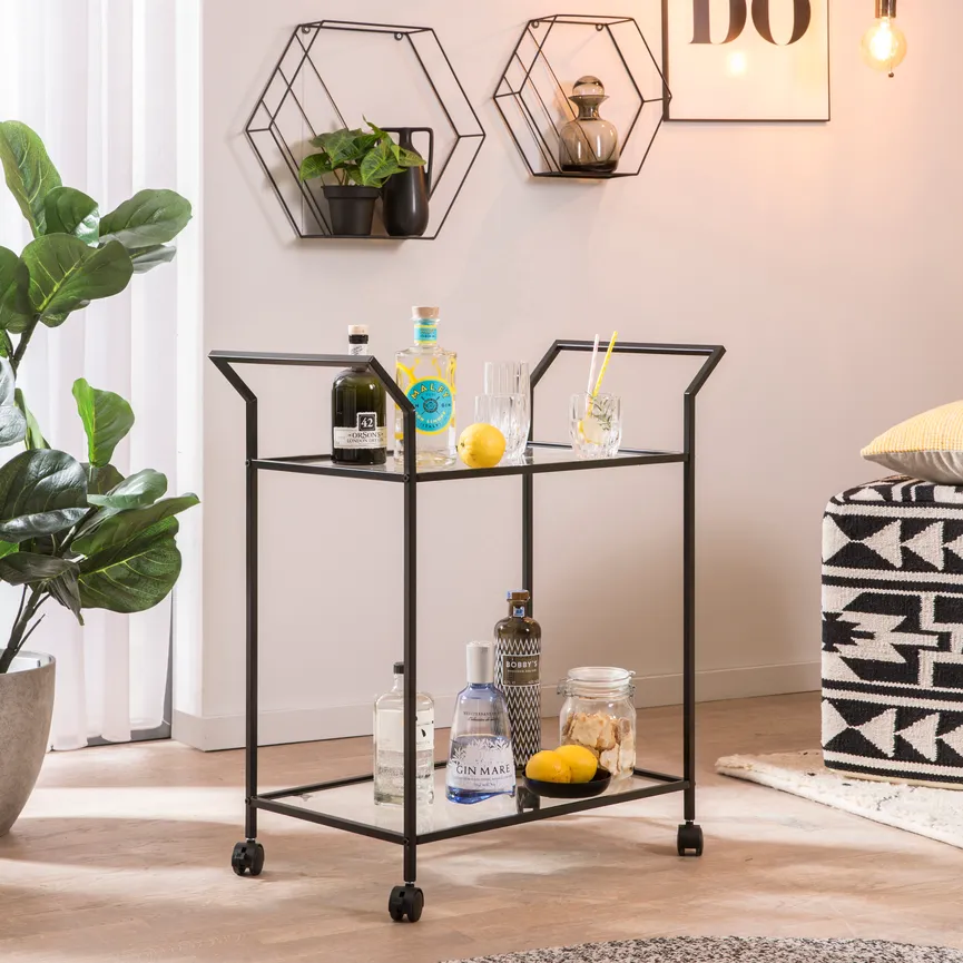 Servierwagen 62218-BK Clear milieu