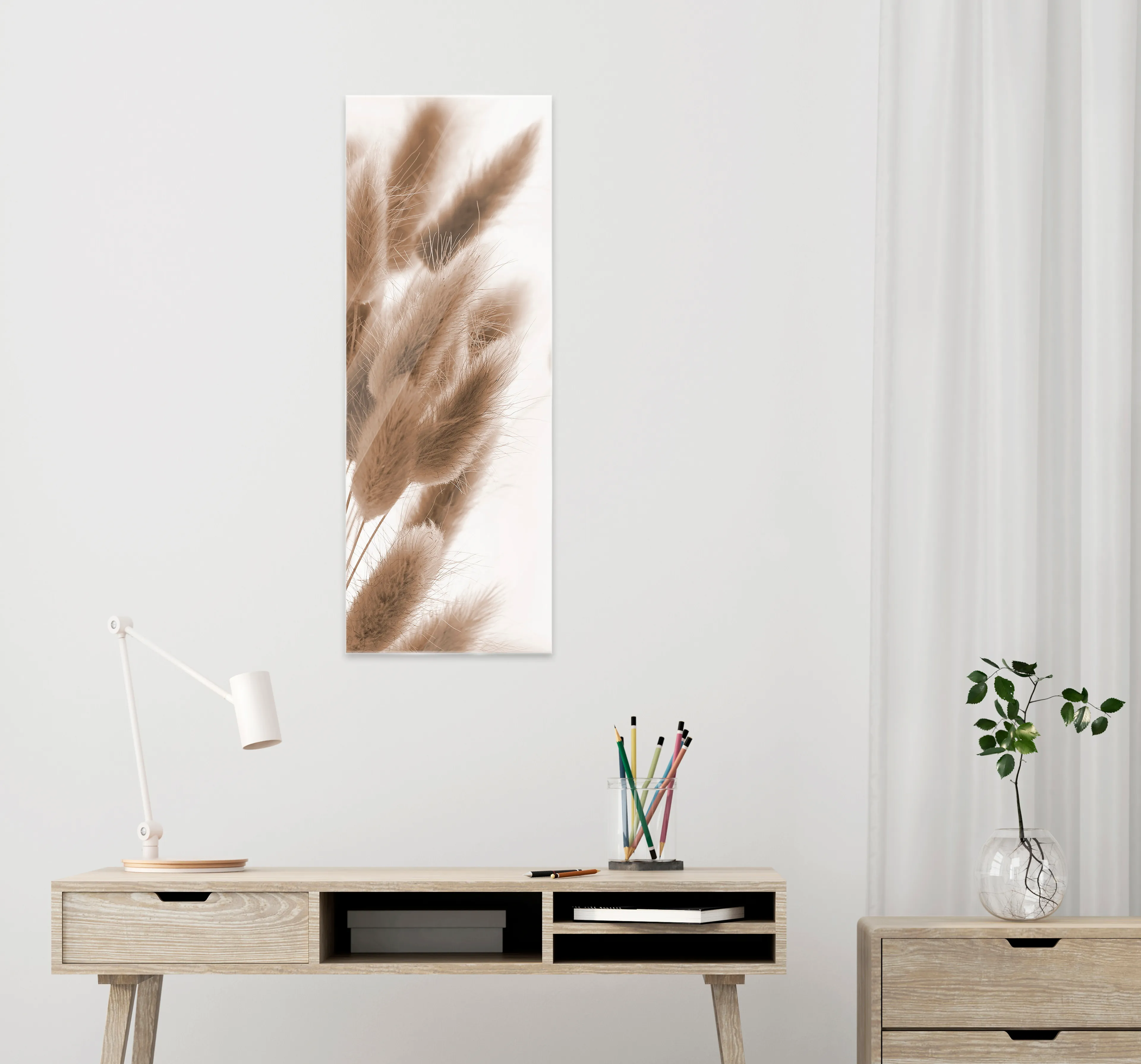 Glasbild 30 x 80 cm Soft Nature VII