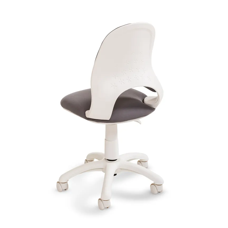 Drehstuhl grau detail