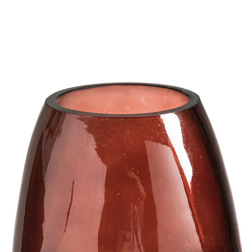 Vase "Gesicht" braun material_farbe