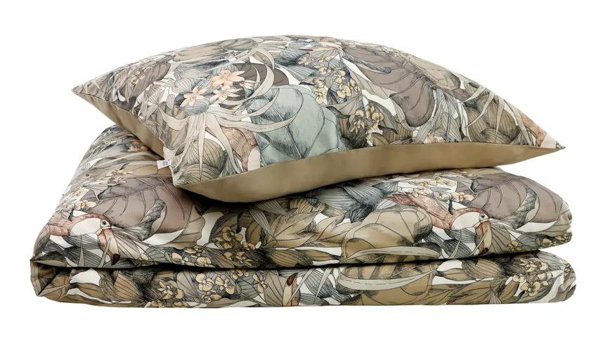 Satin-Bettw. Toucan 135x200 detail