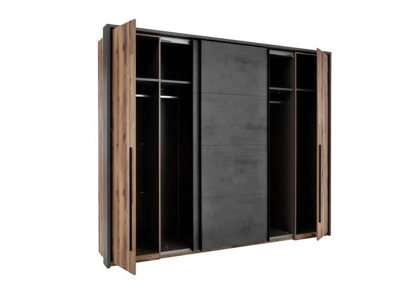 Schwebe-/Drehtürenschrank detail