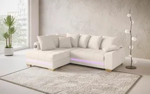 Ecksofa mit Soundsystem