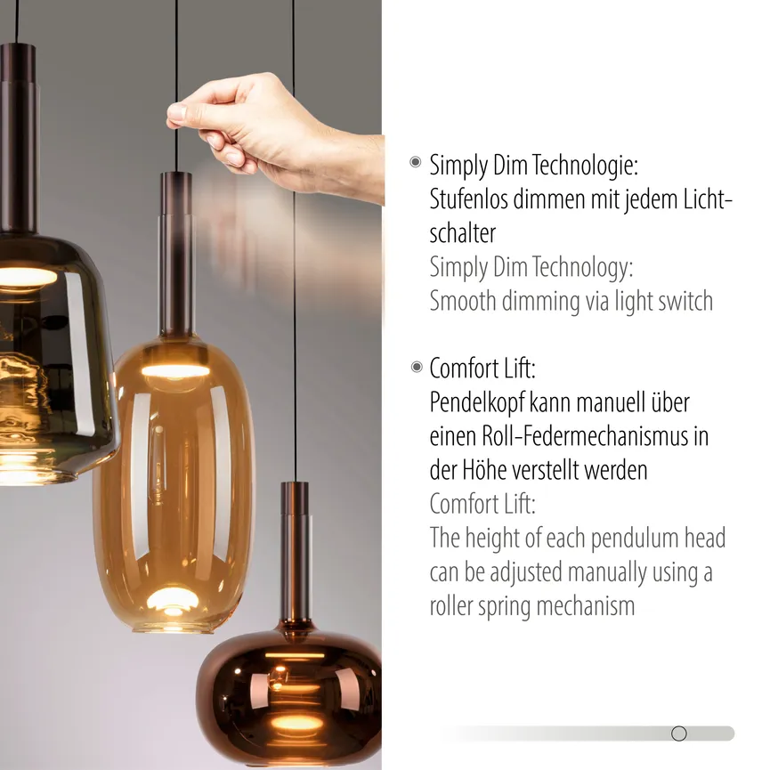 Pendelleuchte "IRIDES" detail