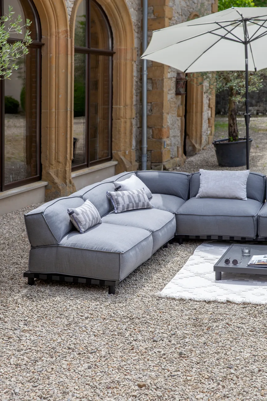 Eckmodul mid grey detail