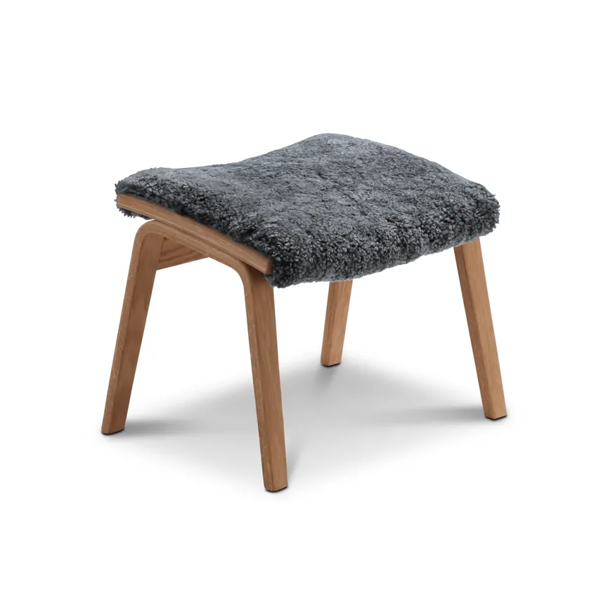 Hocker vier feste Beine Eiche hauptaufnahme