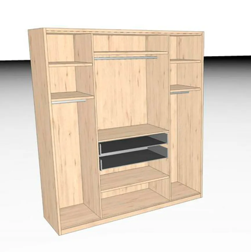 Drehtürenschrank Deluxe detail