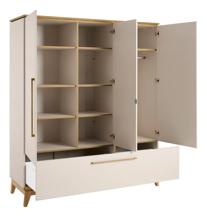 Kleiderschrank 3-trg. detail