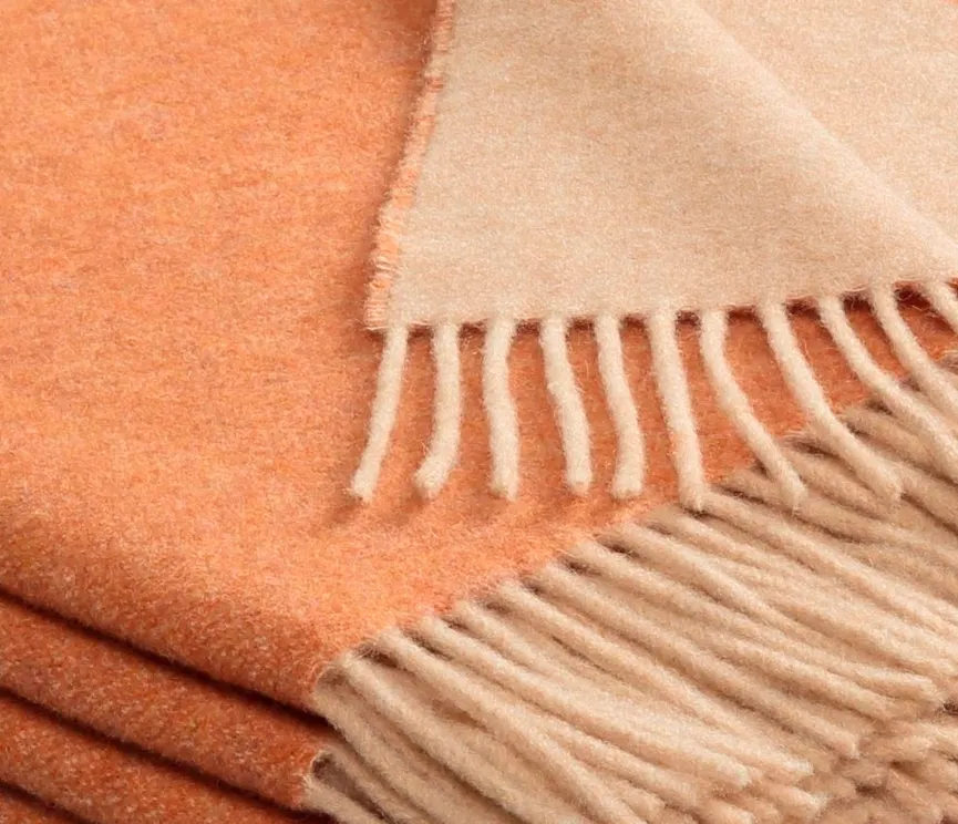 Plaid Cashmere 130 henna-sand material_farbe