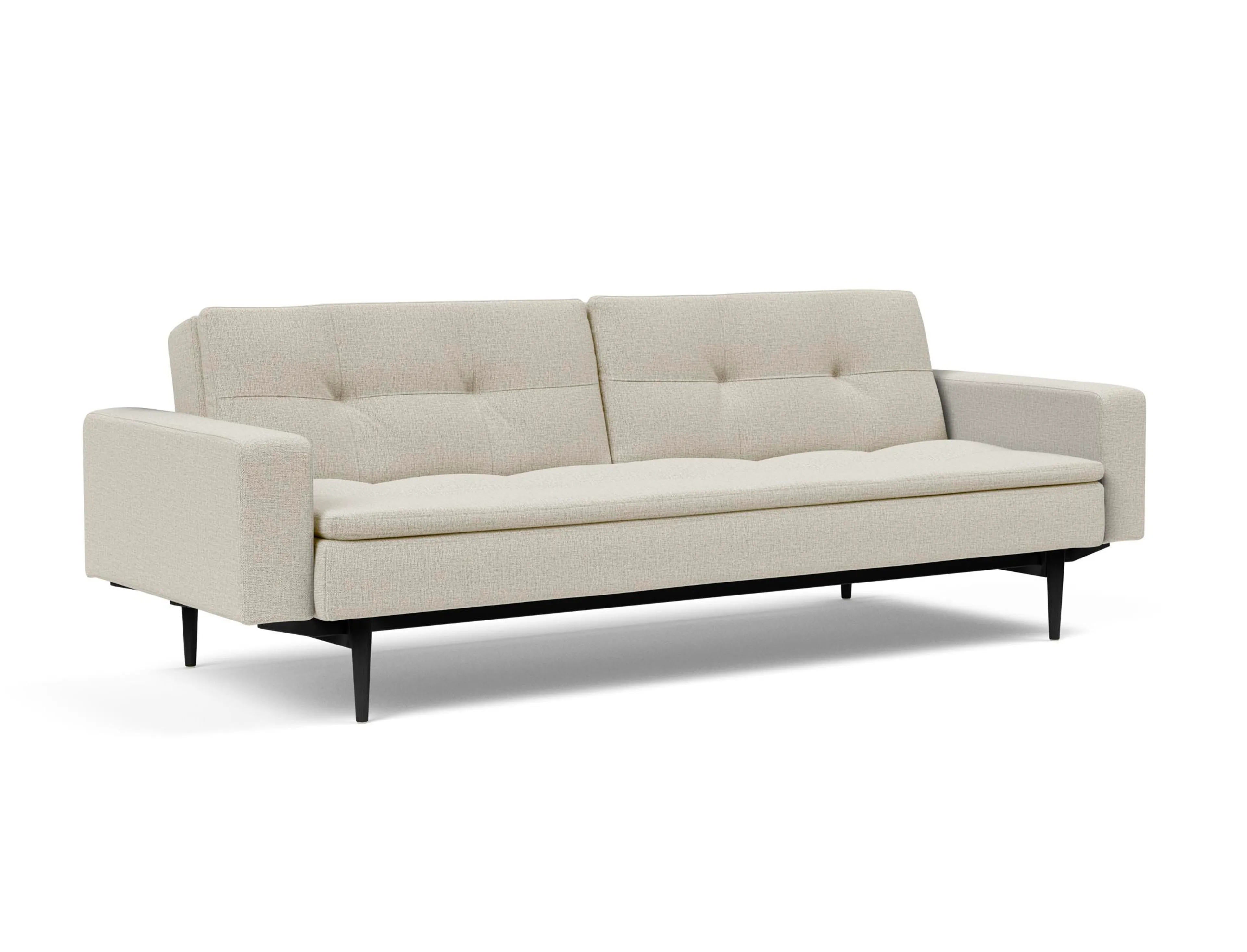 Schlafsofa mit Armlehnen Dublexo Styletto schwarz