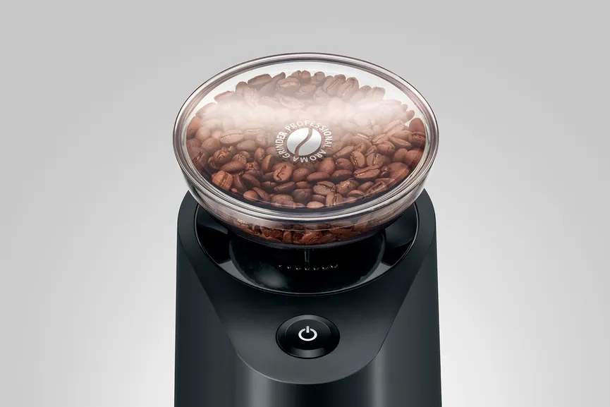 Kaffeemühle schwarz detail