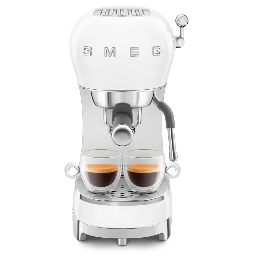Siebträger Maschine weiß detail