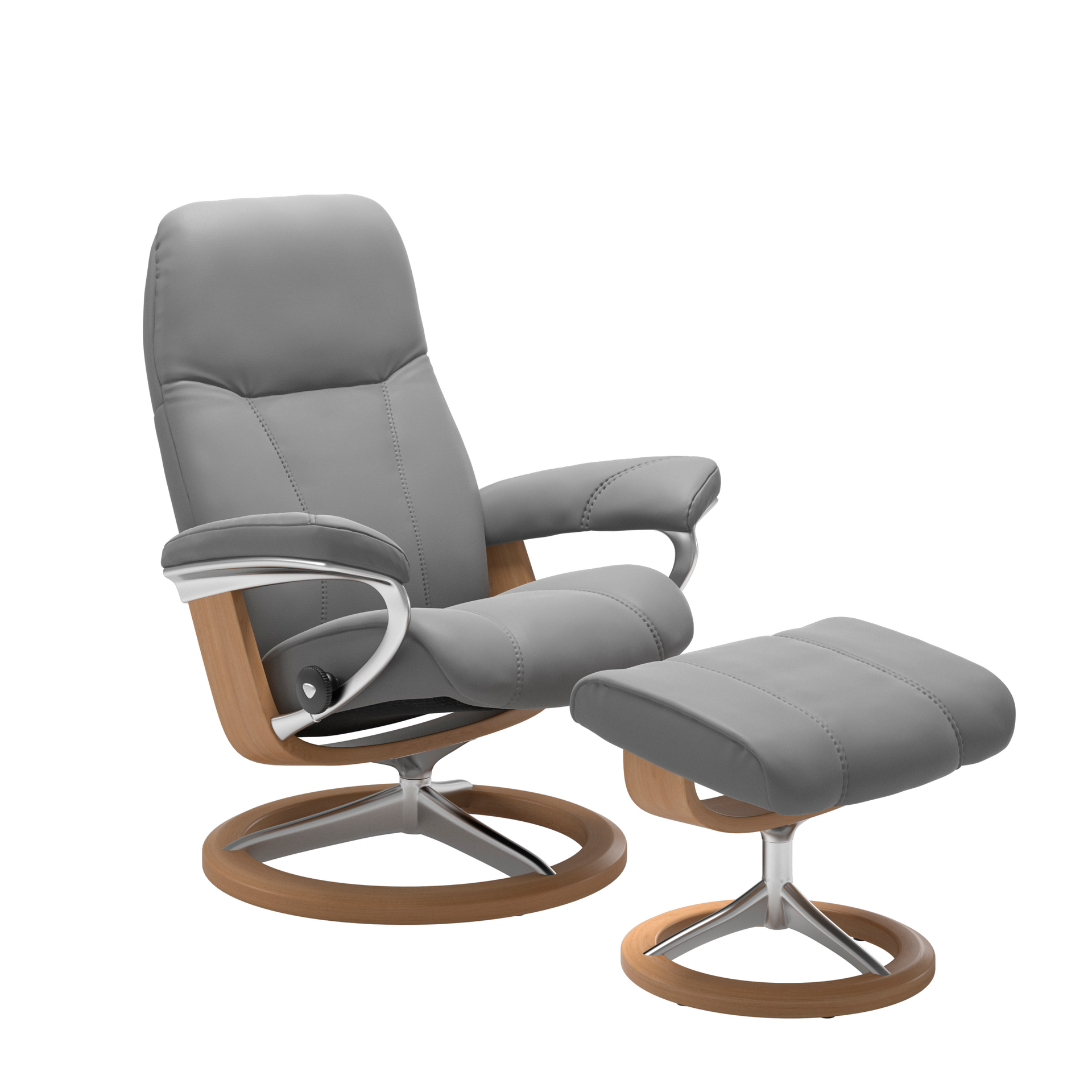 Sessel mit Hocker