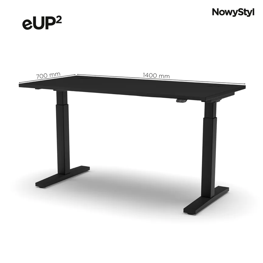 Schreibtisch schwarz detail