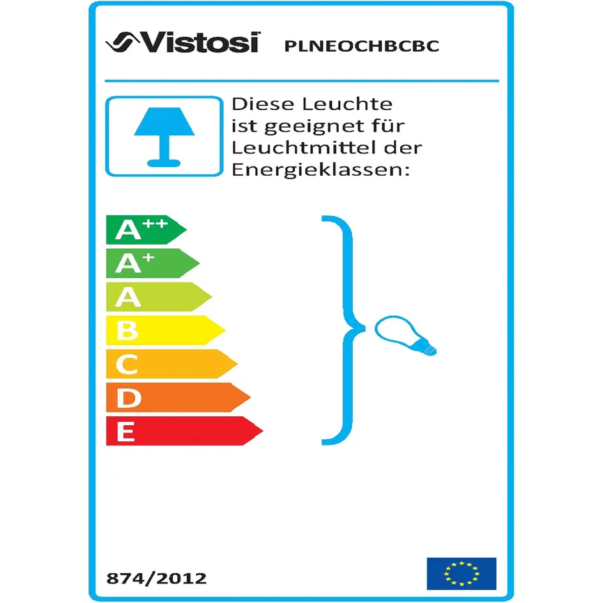Deckenleuchte "Neochic" energielabel