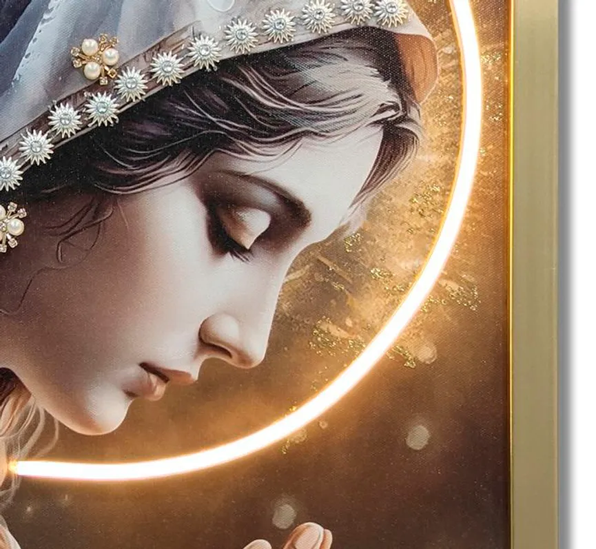 LED-Bild "Madonna" detail