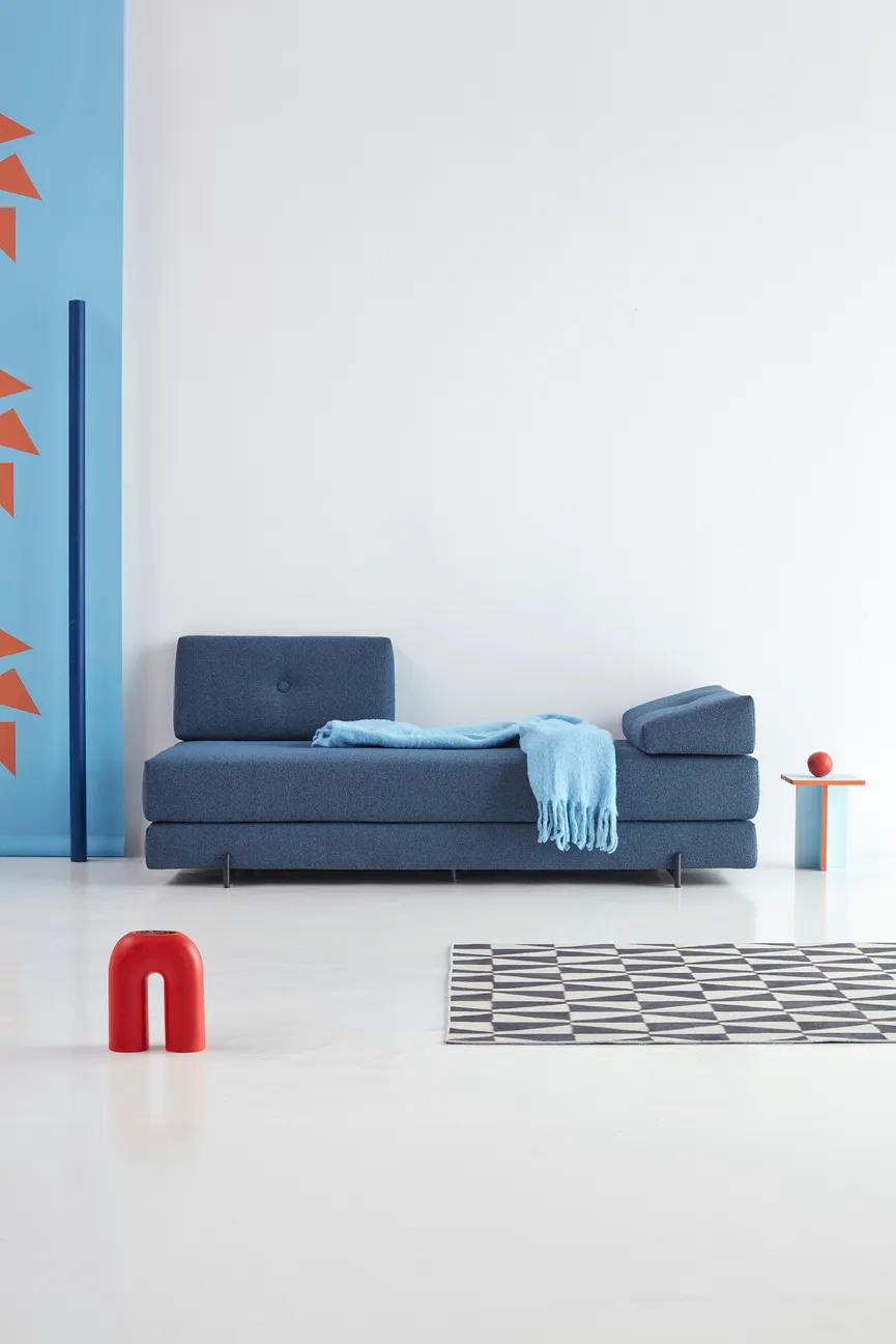 Klappsofa Indu schwarz detail