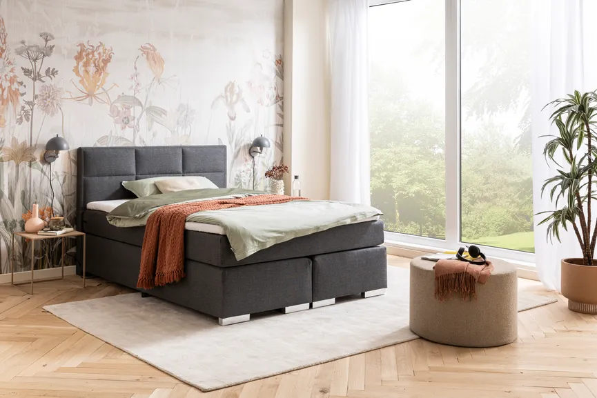 Boxspringbett 160x200 cm milieu