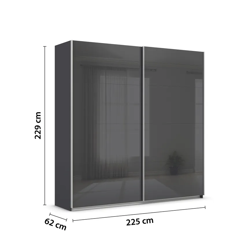 Schwebetürenschrank 2-trg. detail