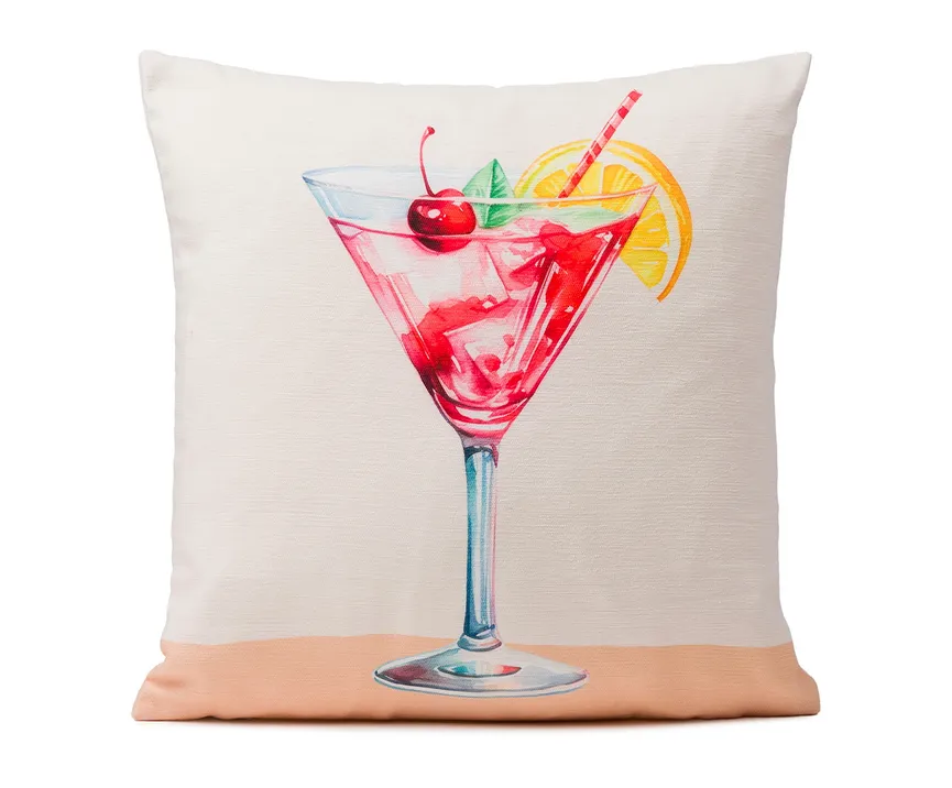 Kissenhülle Cocktail 40x40cm hauptaufnahme