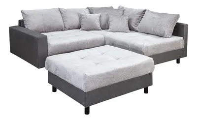 Ecksofa mit Hocker