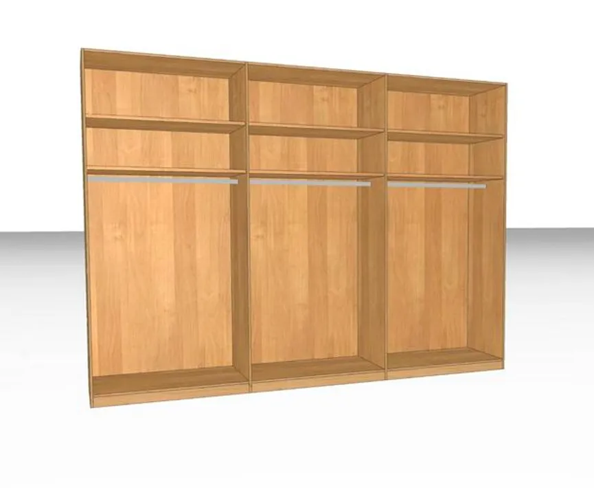 Drehtürenschrank 6-trg. detail
