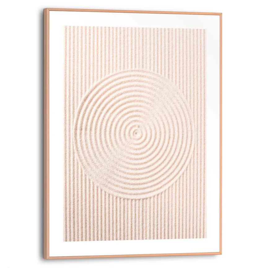 Bild gerahmt "Sandy Circles" hauptaufnahme