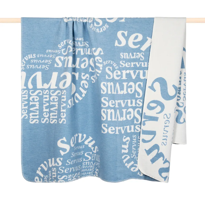 Decke "Servus" blue hauptaufnahme