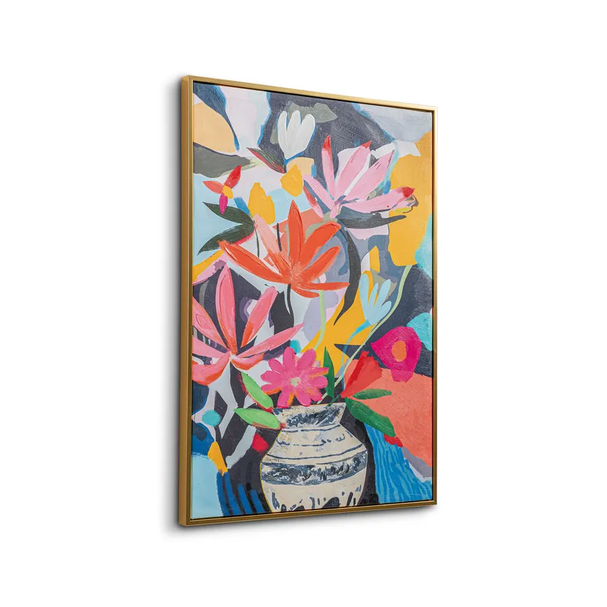 Bild gerahmt "Colorful Flower" detail