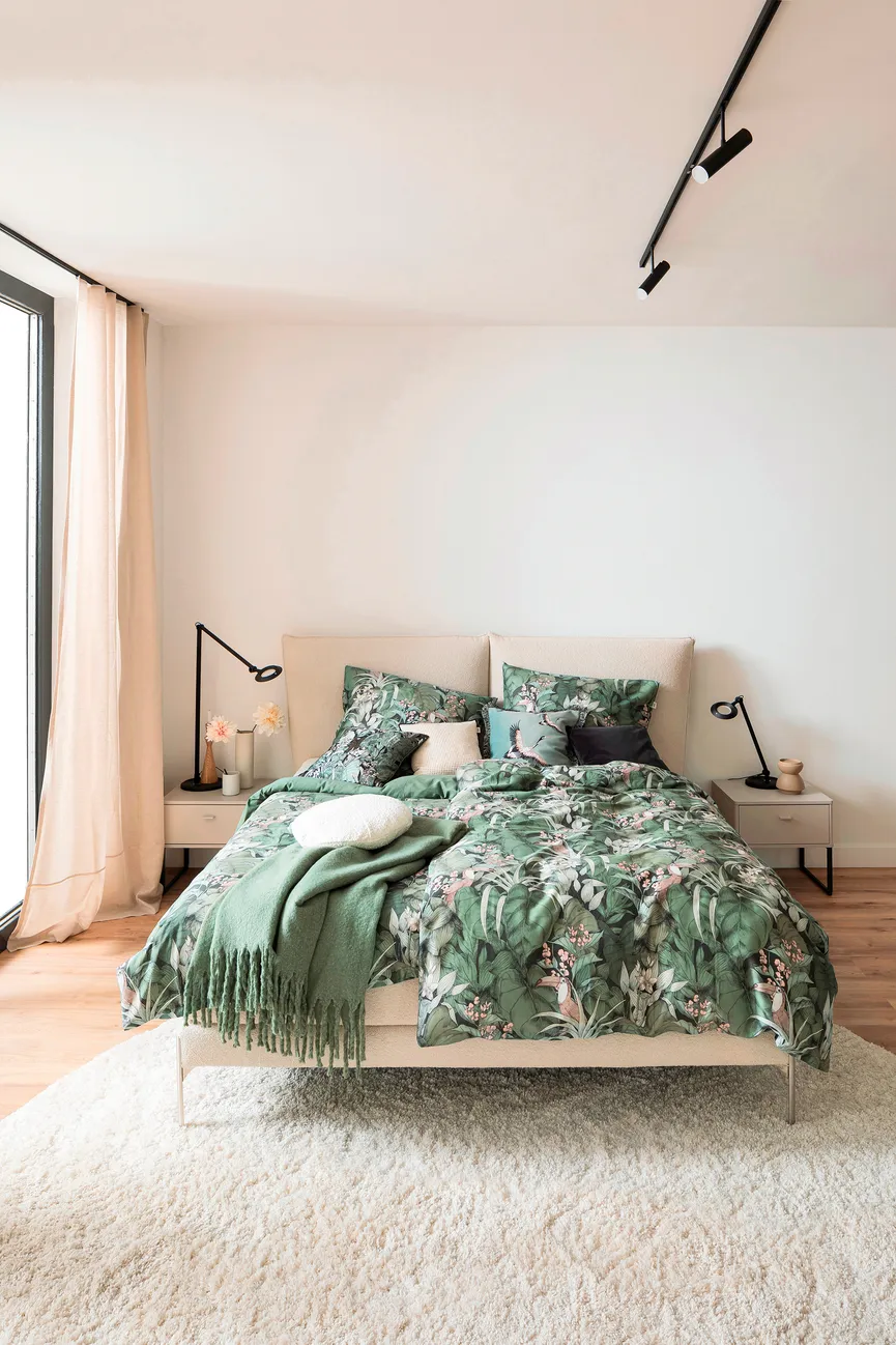 Satin-Bettw. Toucan 135x200 milieu