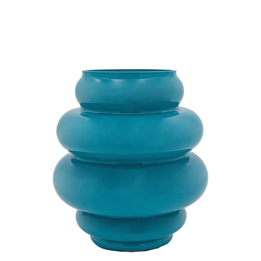 Vase "Chubby" petrol hauptaufnahme