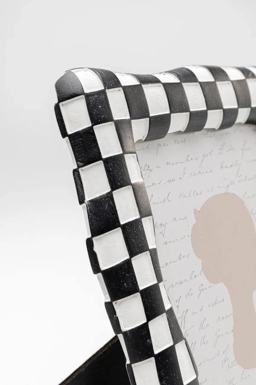 Bilderrahmen "Checker" schwarz detail