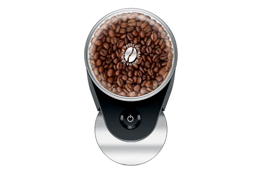 Kaffeemühle schwarz detail