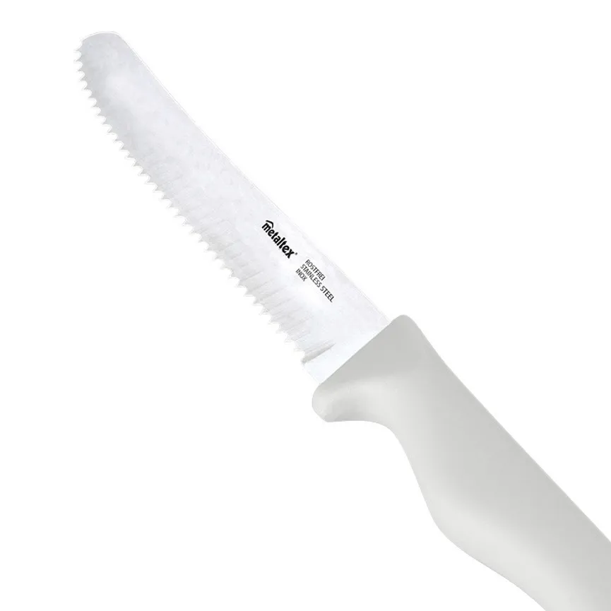 Brotzeitmesser Basic weiß detail