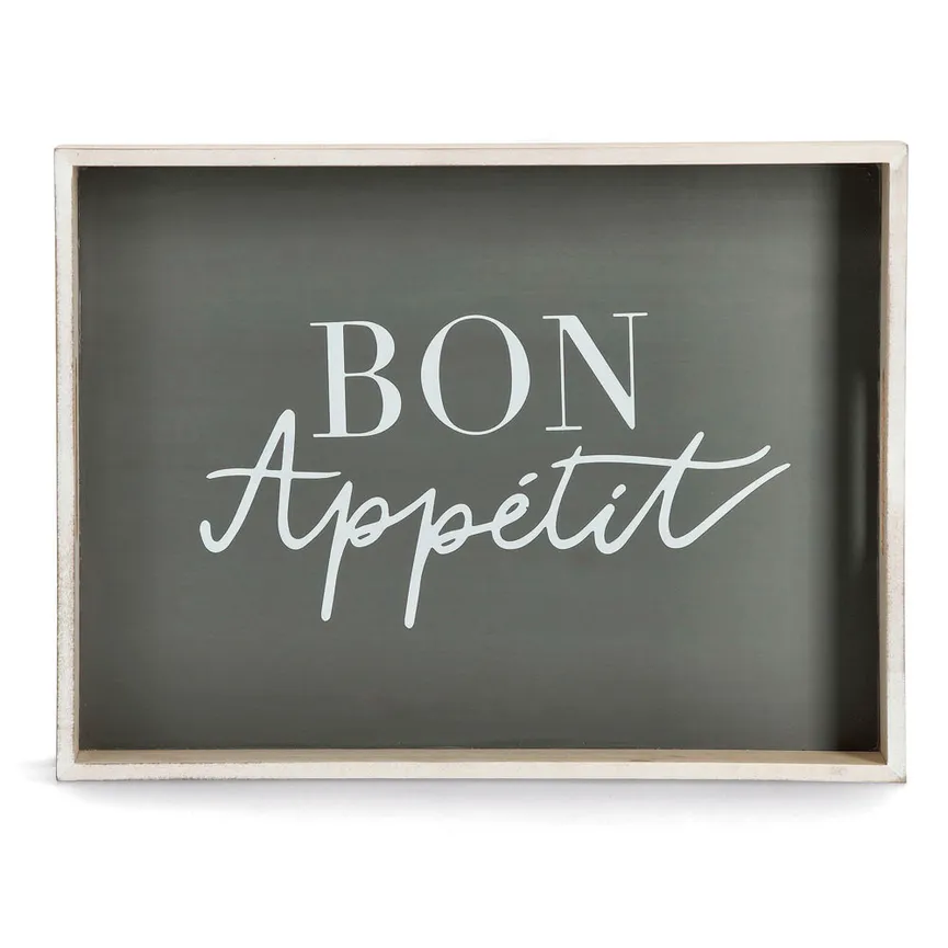 Tablett "Bon Appetit" detail