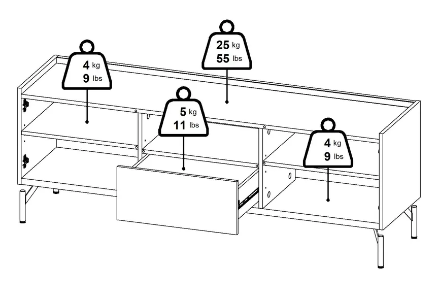TV-Lowboard detail