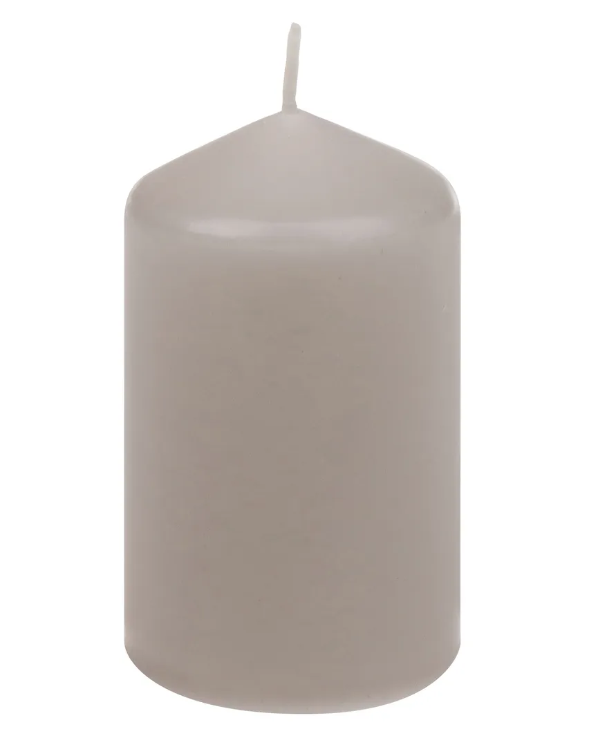 Stumpenkerze taupe hauptaufnahme