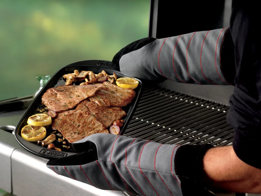 Grillplatte Keramik detail