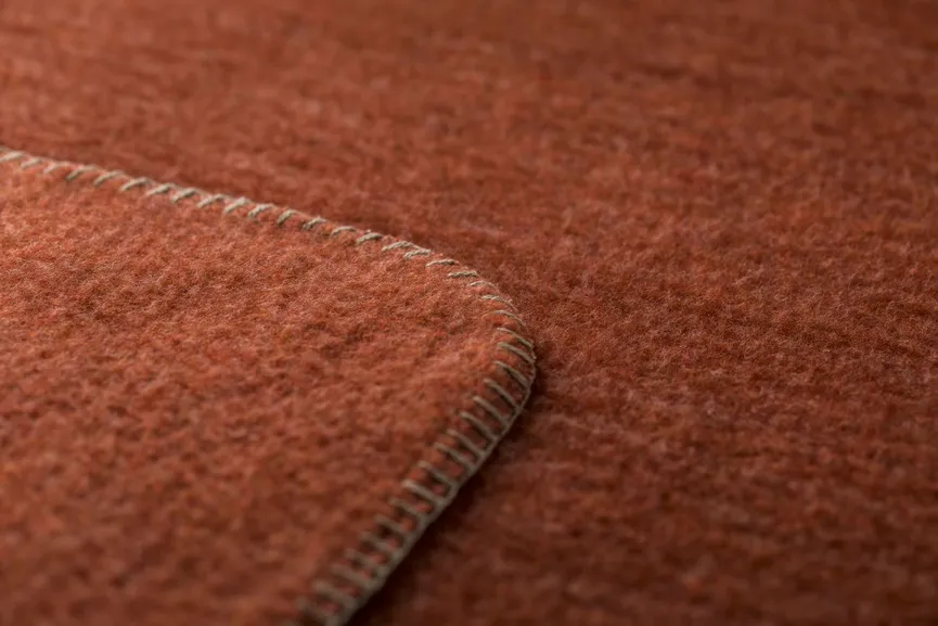 Wolldecke Merano "uni" detail